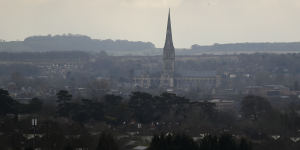 Salisbury Cathedral in Salisbury,England. 