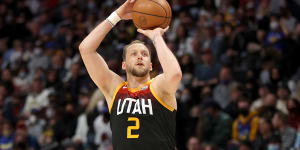 Joe Ingles in action for the Utah Jazz earlier this season.