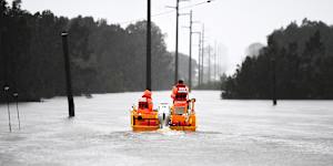 Huge swathes of Logan flooded in February 2022. 