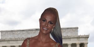 A pop star Britney Spears cardboard cutout is placed at at the Lincoln Memorial,during the “Free Britney” rally,Wednesday,July 14,2021,in Washington. 