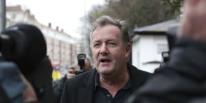 Broadcaster Piers Morgan,former editor of the Daily Mirror.