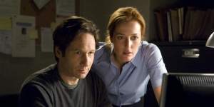 “Trust no one” has become the ingrained in Republican thinking:David Duchovny and Gillian Anderson in The X-Files.