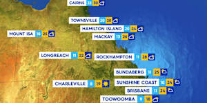 National weather forecast for Wednesday July 30
