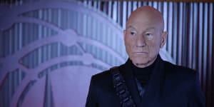 Patrick Stewart as Jean-Luc Picard. He wonders if Charles III is a ‘Treky’.