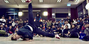 Patricia Crasmaruc competes in a breakdance battle in Keep Stepping.