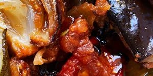 Oven-baked ratatouille for wrinkly summer vegetables.