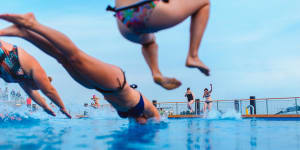 Allas - Jumping to the pool! SunMar3Finland - Finland sauna - Luke Slattery Image supplied byÂ Helsinki Marketing for use in Traveller