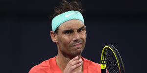 ‘I’m not 100 per cent sure’:Nadal’s Australian Open hopes hang in the balance