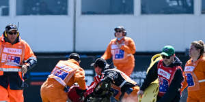The accident took place during the ninth lap at Phillip Island.