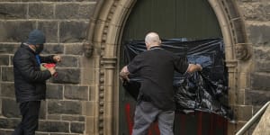 St Patrick's Cathedral vandalised after George Pell's release