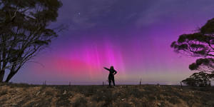 ‘I’m lost for words’:Spectacular aurora paints Australian skies