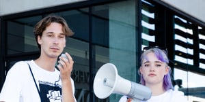 Students suspended from Sydney University for protesting against Turnbull speech