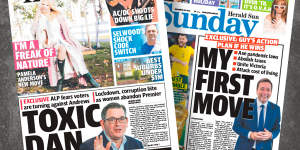 Recent front pages of the<i>Herald Sun.