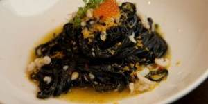 Squid ink pasta at Tipo 00.