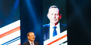 Former prime minister Tony Abbott told CPAC that defeating the Voice was the biggest challenge facing the nation.