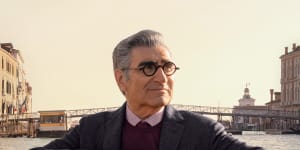 Actor Eugene Levy stars in The Reluctant Traveler.