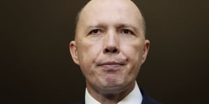 Minister for Home Affairs Peter Dutton 