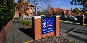 Scotch College has written to parents asking them to talk to their children about being alert to their surroundings.