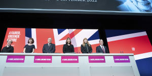 The Queen is looming large over the Labour Party conference.