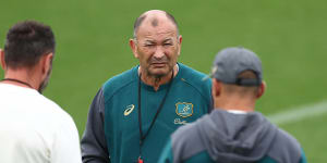 Wallabies coach Eddie Jones has hosed down the latest report that he may not see out his Rugby Australia deal.