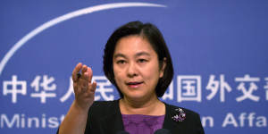 Chinese Foreign Ministry spokeswoman Hua Chunying. 