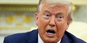 US President Donald Trump said the Intel boss “ended up giving us $US10 billion”.