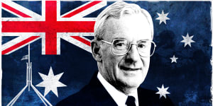 Former Labor prime minister,Bill Hayden. 