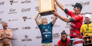 Surfing’s 100kg ‘Rodman’ and a pint-sized US prodigy hoist Bells trophy