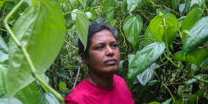Farmer Nimali Atukorale had to abandon land she had leased after the fertiliser ban.