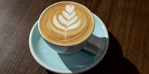 A flat white in the natural light.