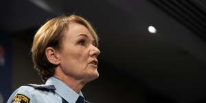 NSW Police Commissioner Karen Webb said she is confident police have “cut the head off the snake”. 