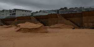 Coastal erosion warning as NSW prepares for strong winds and swell