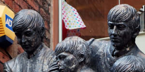 The Beatles shop in Liverpool's Mathew Street. 