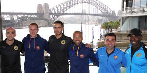 Barcelona and the A-League All Stars in Sydney. 