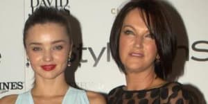 Miranda Kerr with her mother Therese,a self-proclaimed wellness visionary.