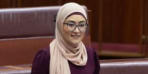 'Catching a dub':29-year-old senator Fatima Payman chases Gen Z