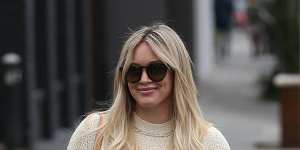Off to the cleaners ...'Younger'star Hilary Duff.