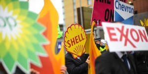 Protesters named fossil fuel giants in their rallies for climate action outside the COP26 summit in Glasgow.