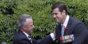 Ben Roberts-Smith with Brendan Nelson in 2013.