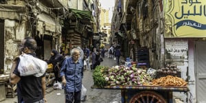 The historic Khan el-Khalili souk,Cairo.