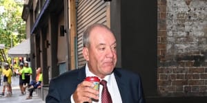 Former NSW Liberal MP Daryl Maguire outside the ICAC last year.