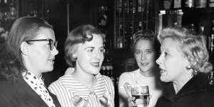Ladies drink at the bar of the Newcastle Hotel.