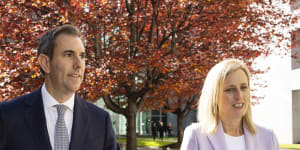 Treasurer Jim Chalmers and Finance Minister Katy Gallagher.