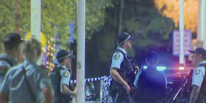 A man has been stabbed to death on a busy street in Sydney’s inner west. 