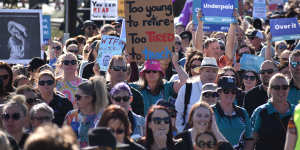 ‘Overworked,underpaid and fed up’:Why thousands of WA teachers walked off the job