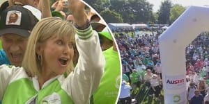 Thousands of people have joined a Melbourne institution,the Olivia Newton-John Walk for Wellness.
