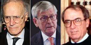 Former High Court judge Dyson Heydon,Former chief justice of the High Court Murray Gleeson and Former High Court judge Michael McHugh.