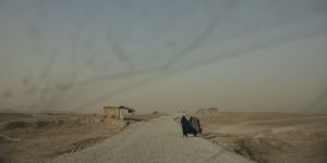 A road leading north out of Tarin Kowt,the capital of Uruzgan province in central Afghanistan. 