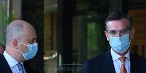 NSW Premier Dominic Perrottet (right) and NSW Treasurer Matt Kean (left).
