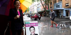 Sydney lord mayor Clover Moore is fighting for a historic fifth term.
